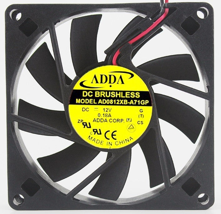 ADDA AD0812XB-A71GP 12V 0.55A 2wires Cooling Fan ADDA AD0812XB-A71GP 12V 0.55A 2wires Cooling Fan
